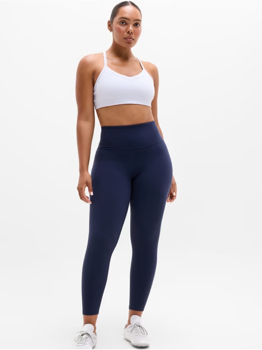 Athleta Ultra High Rise Elation Tight Womens XXSP Navy 7/8 Leggings Workout